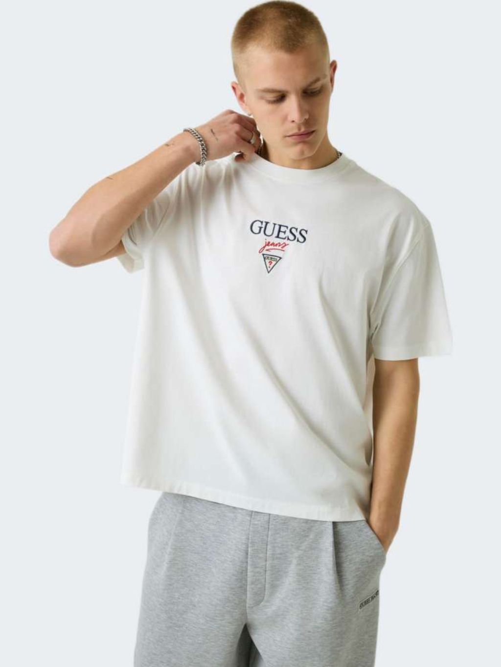 Tricou Baker Logo, alb
